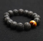 12MM  Black Volcanic Lava Stone