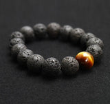 12MM  Black Volcanic Lava Stone