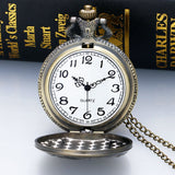 Antique Bronze US Flag Pocket Watch