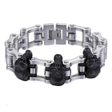 Davieslee Biker Skull Bracelet