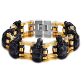 Davieslee Biker Skull Bracelet