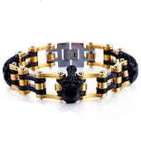 Davieslee Biker Skull Bracelet