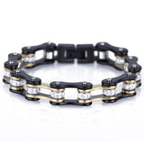 Black&Gold  Bike Chain Bangles