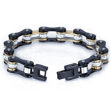 Black&Gold  Bike Chain Bangles